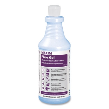 Picture of Phoz Gel Thickened Bowl And Tile Cleaner, Cherry Scent, 32 Oz Bottle, 12/carton