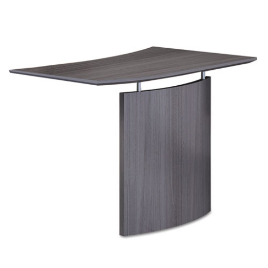 Picture of Medina Laminate Bridge, Left-Hand, 48w X 24d X 29.5h, Gray Steel