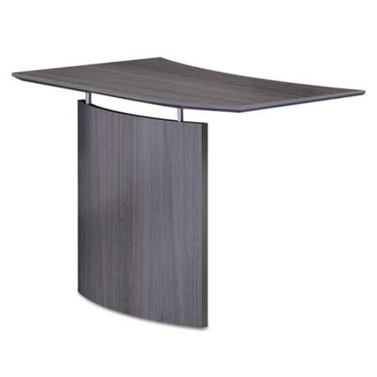 Picture of Medina Laminate Bridge, Right-Hand, 48w X 24d X 29.5h, Gray Steel