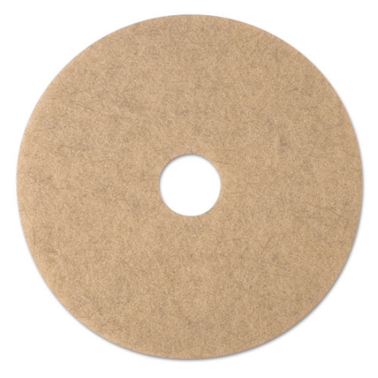 Picture of Ultra High-Speed Natural Blend Floor Burnishing Pads 3500, 19" Diameter, Tan, 5/carton