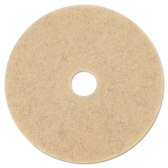 Picture of Ultra High-Speed Natural Blend Floor Burnishing Pads 3500, 27" Diameter, Tan, 5/carton