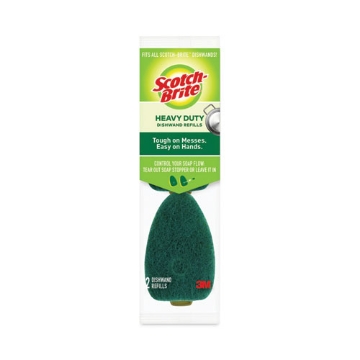 Picture of Soap-Dispensing Dishwand Sponge Refills, 2.9 X 2.2, Green, 2/pack