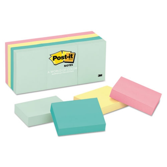 Picture of Original Pads in Beachside Cafe Collection Colors, 1.38" x 1.88", 100 Sheets/Pad, 12 Pads/Pack