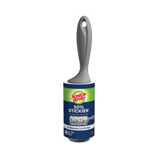 Picture of Lint Roller, Extra Sticky, Heavy-Duty Handlle, 48 Sheets/roll