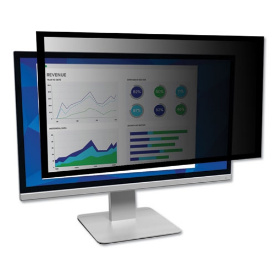 Picture of framed desktop monitor privacy filter for 18.4" to 19" widescreen flat panel monitor, 16:10 aspect ratio