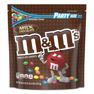 Picture of Milk Chocolate Candies, Milk Chocolate, 38 Oz Bag