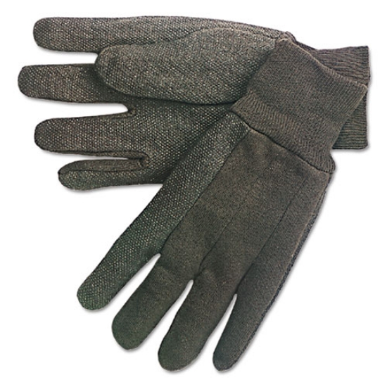 Picture of Dotted-Palm Cotton Jersey Gloves, Clute Pattern, Mens, Dozen