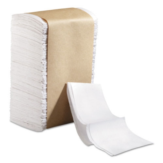 Picture of 100% Recycled Dispenser Lunch Napkins,tall Fold, 6 1/2x13 1/4,white,250/pk,40/ct