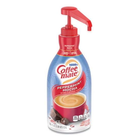 Picture of Liquid Coffee Creamer, Peppermint Mocha, 1500ml Pump Bottle