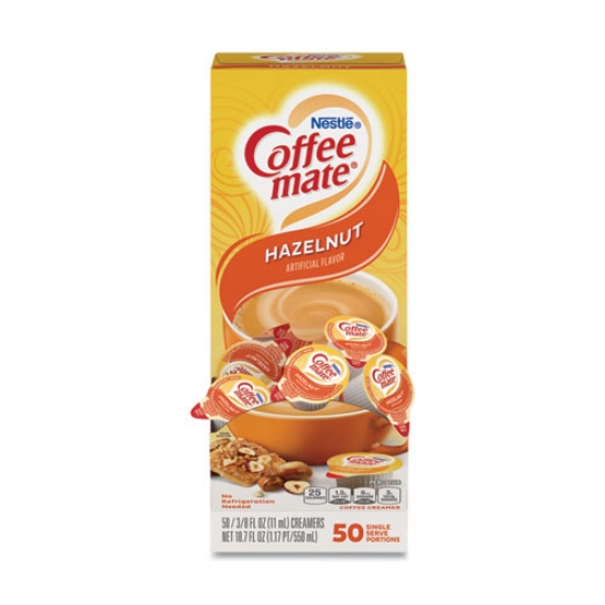 Picture of Liquid Coffee Creamer, Hazelnut, 0.38 Oz Mini Cups, 50/box
