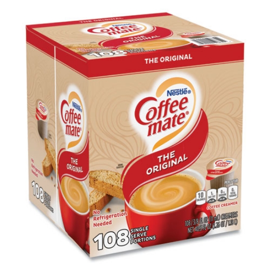 Picture of Liquid Coffee Creamer, Original, 0.38 oz Mini Cups, 108/Carton