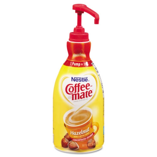Picture of Liquid Creamer Pump Bottle, Hazelnut, 21.1 Oz Pump Bottle