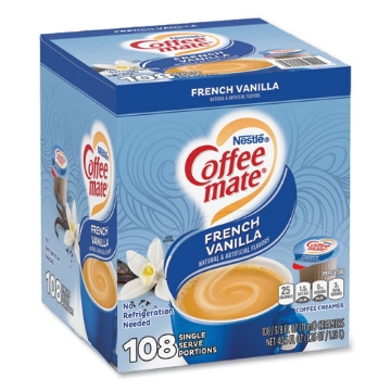Picture of Liquid Coffee Creamer, French Vanilla, 0.38 oz Mini Cup, 108/Carton
