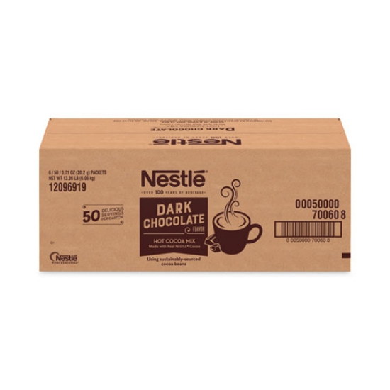 Picture of Hot Cocoa Mix, Dark Chocolate, 0.71 Packets, 50 Packets/Box, 6 Boxes/Carton