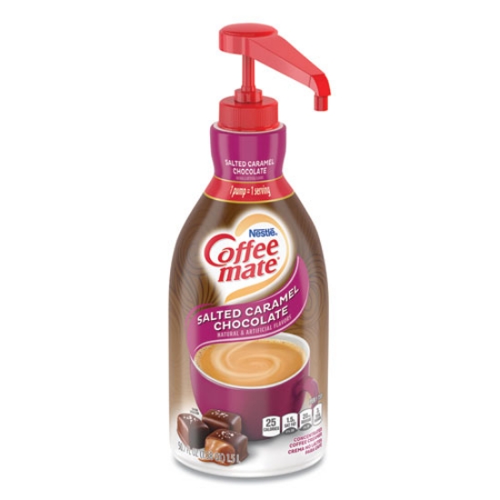 Picture of Liquid Creamer Pump Bottle, Salted Caramel Chocolate, 1.5 Liter