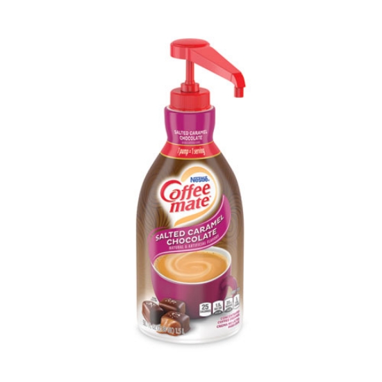 Picture of Liquid Creamer Pump Bottle, Salted Caramel, 1.5 Liter Pump Bottle, 2/Carton