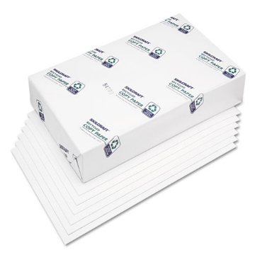 Picture of 7530010338891 SKILCRAFT Xerographic Paper, 92 Bright, 3-Hole Punch, 20 lb Bond Weight, 8.5 x 11, White, 500/Ream, 10 Reams/CT