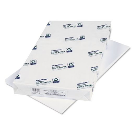 Picture of 7530010855225 SKILCRAFT Colored Copy Paper, 87 Bright, 20 lb Bond Weight, 11 x 17, White, 500 Sheets/Ream, 5 Reams/Carton