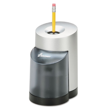 Picture of 7520012414229 Skilcraft Electric Pencil Sharpener, Ac-Powered, 5.75 X 3.75 X 6.35, Black/silver