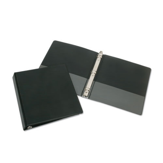 Picture of 7510012784131 Skilcraft Round Ring Binder, 3 Rings, 1" Capacity, 11 X 8.5, Black