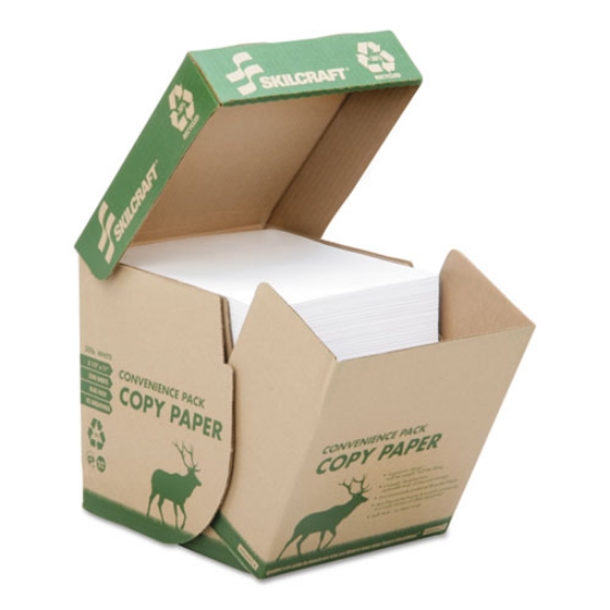 Picture of 7530015623260 SKILCRAFT Convenience PK Paper, 92 Bright, 20 lb Bond Weight, 8.5 x 11, White, 500 Sheets/Ream, 5 Reams/Carton