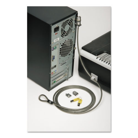 Picture of 5340015987495, Desktop and Peripherals Locking Kit, 6 ft Steel Cable