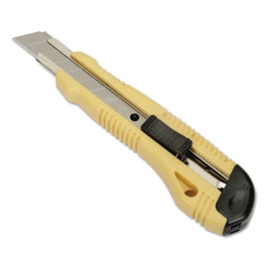 Picture of 5110016215256 SKILCRAFT Utility Knife, Snap-Off, 18 mm, 8 Segments, 6.75" Plastic Handle, Yellow/Black