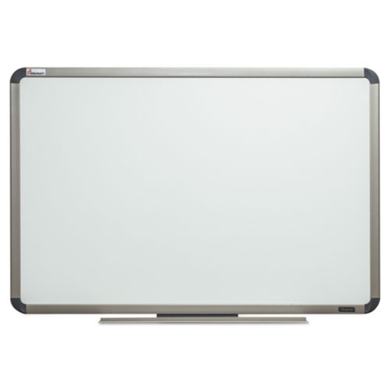 Picture of 7110016222129 skilcraft quartet total erase white board, 72 x 48, white surface, silver titanium frame