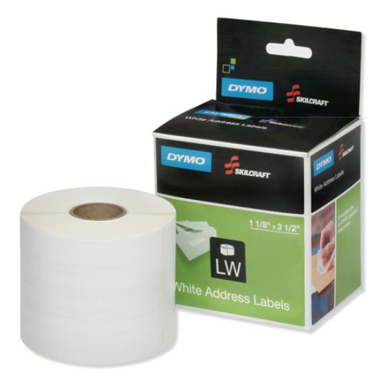 Picture of 7530016578883 Dymo/skilcraft Labelwriter Thermal Labels, Address Label, 1.12" X 3.5", Black On White
