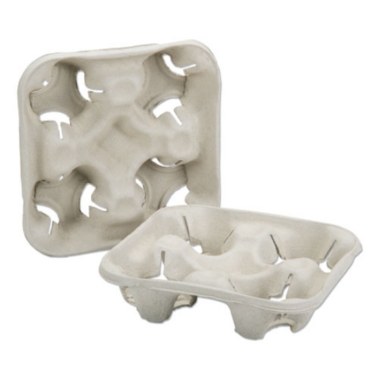 Picture of 7350016795433 Skilcraft Cup Carrier, 8 Oz To 32 Oz, Four Cups, Beige, 300/box