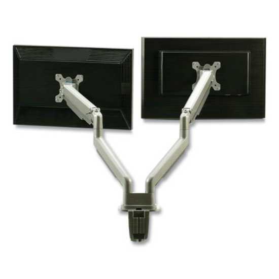 Picture of 7110016915485 Skilcraft Gas-Spring Ergonomic Dual Monitor Arm, 32" Monitors, 360 Rotation, 90 Tilt, 180 Pan, Supports 19.8 Lb