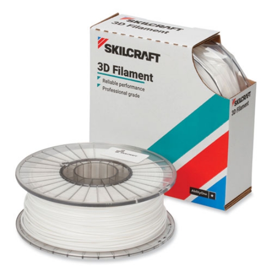 Picture of 7045017057353 Skilcraft 3d Printer Acrylonitrile Butadiene Styrene Filament, 2.85 Mm, White