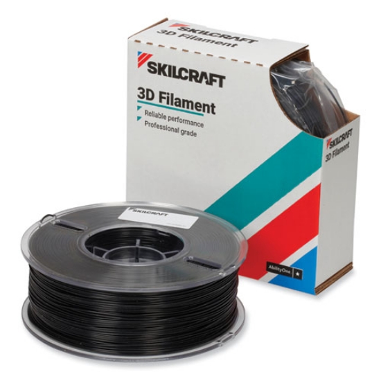 Picture of 7045017057354 Skilcraft 3d Printer Acrylonitrile Butadiene Styrene Filament, 2.85 Mm, Black
