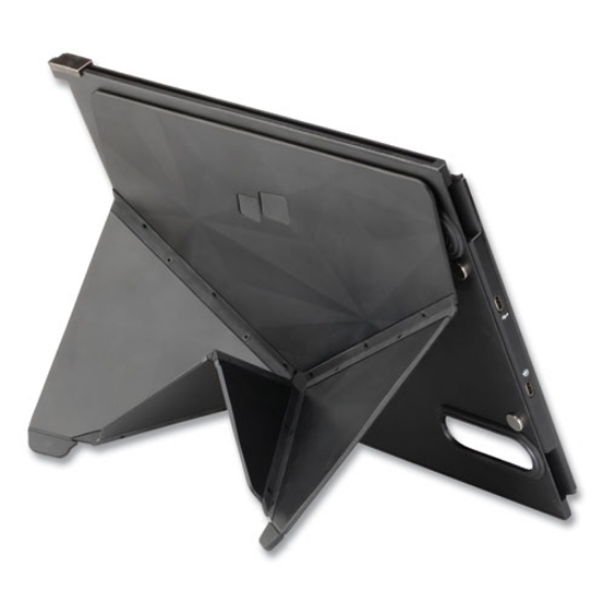 Picture of 702500NIB0024 SKILCRAFT Mobile Pixel Kickstand for 14.1" and 15.6" Laptop Monitors, 8 x 0.2 x 10, Black, Supports 0.5 lb