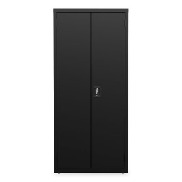Picture of Fully Assembled Storage Cabinets, 3 Shelves, 30" x 15" x 66", Black