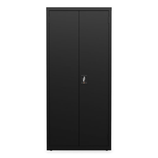 Picture of Fully Assembled Storage Cabinets, 3 Shelves, 30" x 15" x 66", Black