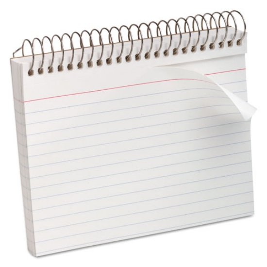 Picture of Spiral Index Cards, Ruled, 4 X 6, White, 50/pack