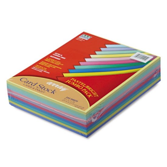Picture of Array Card Stock, 65 lb Cover Weight, 8.5 x 11, Assorted, 250/Pack
