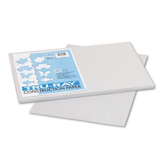Picture of Tru-Ray Construction Paper, 76 lb Text Weight, 12 x 18, Gray, 50/Pack