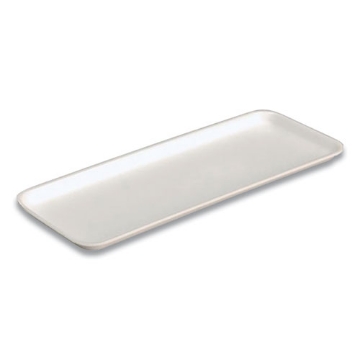 Picture of Supermarket Tray, #10S, 10.9 x 5.9 x 0.7, White, Foam, 500/Carton
