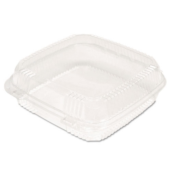 Picture of ClearView SmartLock Hinged Lid Container, 9.22 x 8.88 x 2.91, Clear, Plastic, 200/Carton