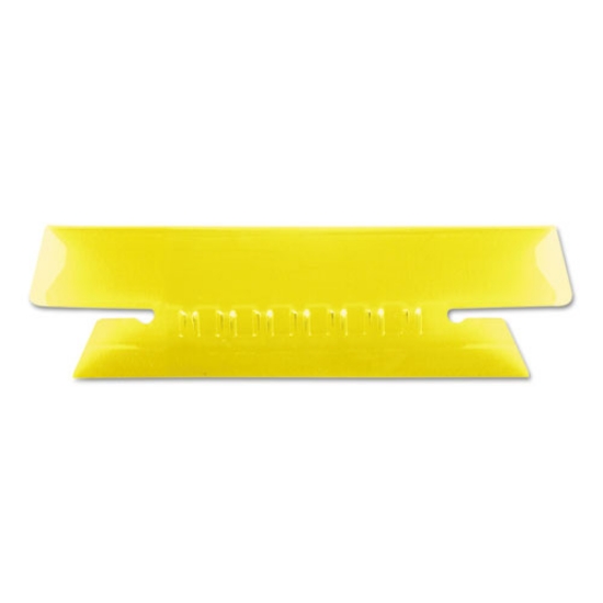 Picture of Transparent Colored Tabs For Hanging File Folders, 1/3-Cut, Yellow, 3.5" Wide, 25/Pack