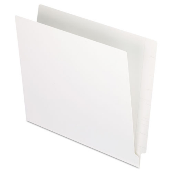 Picture of Colored End Tab Folders with Reinforced Double-Ply Straight Cut Tabs, Letter Size, 0.75" Expansion, White, 100/Box