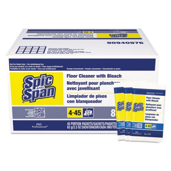 Picture of Bleach Floor Cleaner Packets, 2.2oz Packets, 45/carton
