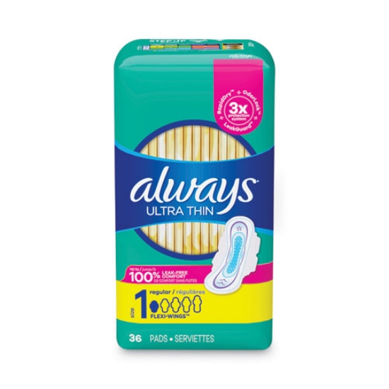 Picture of Ultra Thin Pads, Regular, 36/pack