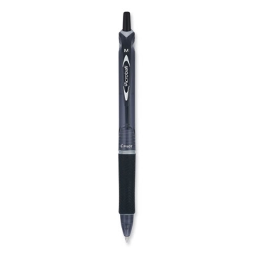 Picture of Acroball Colors Advanced Ink Hybrid Gel Pen, Retractable, Medium 1 mm, Black Ink, Smoke/Black Barrel