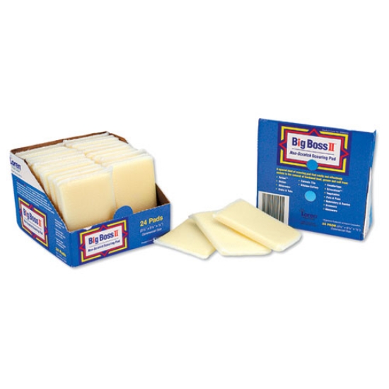 Picture of Non-Scratch Scouring Pads, 3.5 X 5.5, Yellow, 24/carton