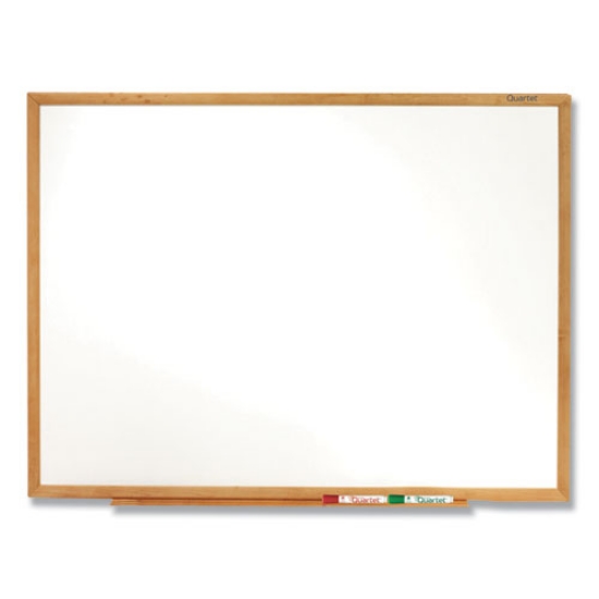 Picture of classic series total erase dry erase boards, 96 x 48, white surface, oak fiberboard frame