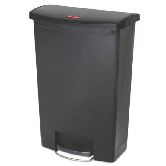 Picture of Streamline Resin Step-On Container, Front Step Style, 24 gal, Polyethylene, Black