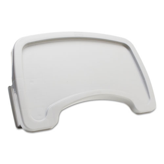 Picture of Sturdy Chair Microban Youth Seat Tray for Rubbermaid Commercial Youth Seats, 18.5 x 11.5 x 3.25, Plastic, Platinum
